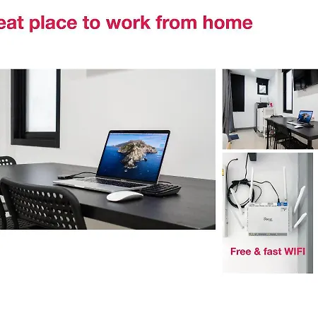 P1 Silom Pan Large Room Full Kitchen Wifi 4-6Pax